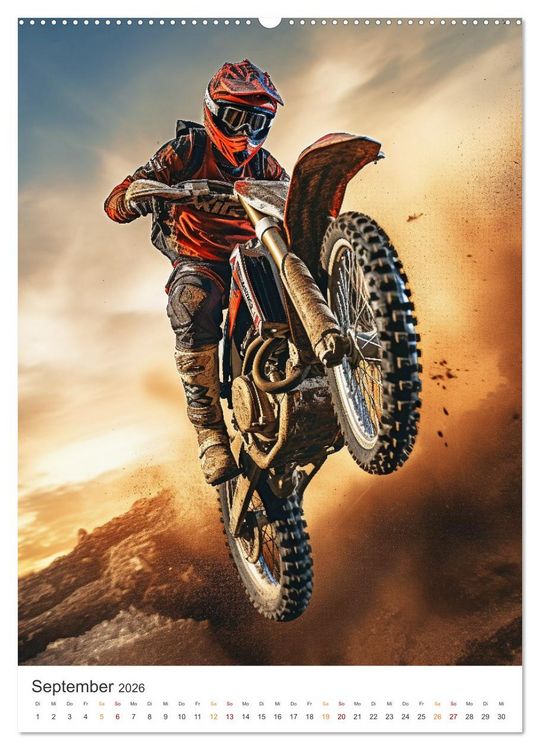 Produktbild: Motocross - Mit Leib und Seele dabei (Wandkalender 2026 DIN A2 hoch), CALVENDO Monatskalender