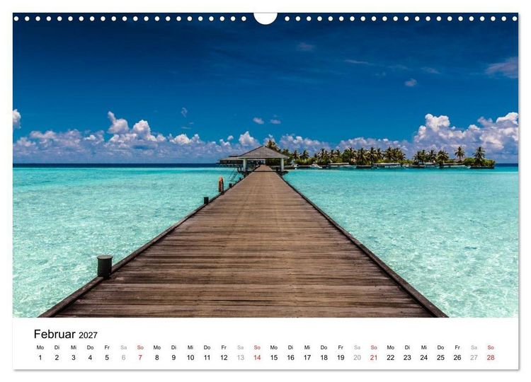 Produktbild: Malediven &ndash; Das Paradies im Indischen Ozean III (Wandkalender 2027 DIN A3 quer), CALVENDO Monatskalender