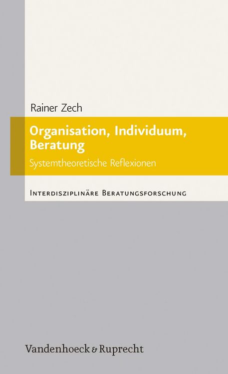 Produktbild: Organisation, Individuum, Beratung