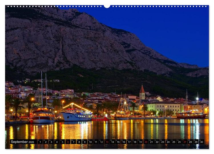 Produktbild: Makarska Riviera - Malerische Urlaubsorte in Dalmatien (Wandkalender 2026 DIN A2 quer), CALVENDO Monatskalender