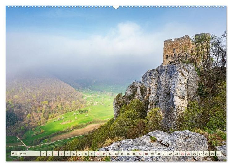 Produktbild: Traumkulisse Schw&auml;bische Alb (Wandkalender 2027 DIN A2 quer), CALVENDO Monatskalender
