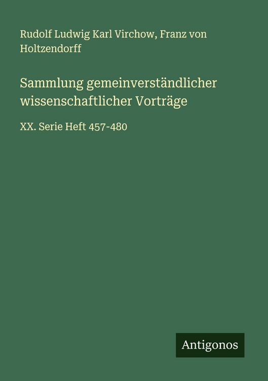 Produktbild: Sammlung gemeinverst&auml;ndlicher wissenschaftlicher Vortr&auml;ge