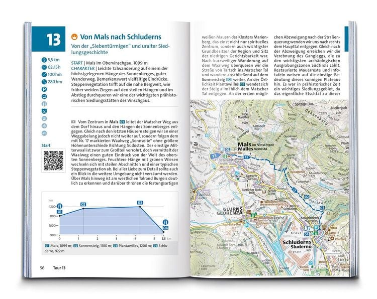Produktbild: KOMPASS Wanderf&uuml;hrer Ortlergruppe und Vinschgau, 60 Touren mit Extra-Tourenkarte