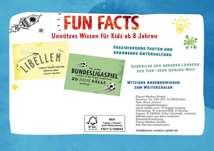 Produktbild: Fun Facts I Unn&uuml;tzes Wissen f&uuml;r Kids ab 8 Jahren