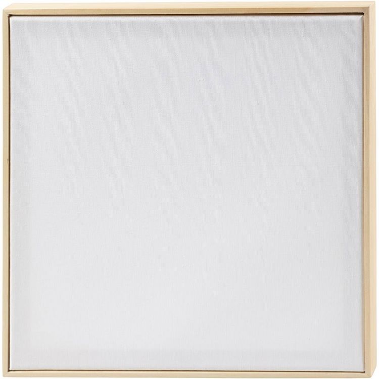Produktbild: Creativ Company Gespannte Leinwand mit Rahmen, Gr&ouml;&szlig;e 30x30 cm, 280 g, Wei&szlig;, 10 Stk