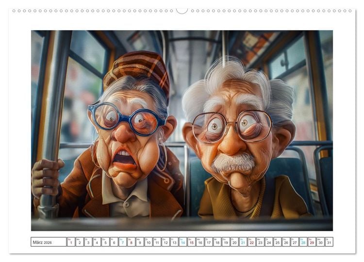 Produktbild: Alt, aber nicht leise (Wandkalender 2026 DIN A2 quer), CALVENDO Monatskalender