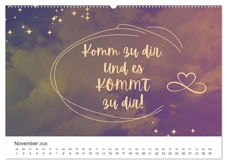 Produktbild: Lass Freude dein Kompass sein (hochwertiger Premium Wandkalender 2026 DIN A2 quer), Kunstdruck in Hochglanz