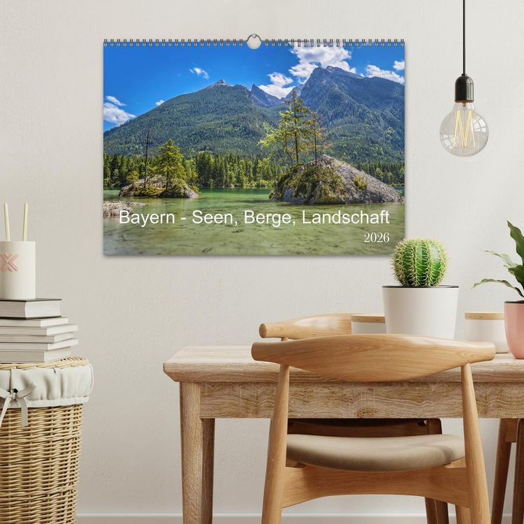 Produktbild: Bayern - Seen, Berge, Landschaft (Wandkalender 2026 DIN A3 quer), CALVENDO Monatskalender