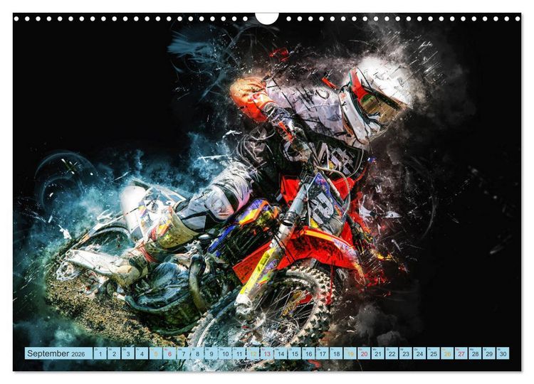 Produktbild: Motocross - extrem cool (Wandkalender 2026 DIN A3 quer), CALVENDO Monatskalender