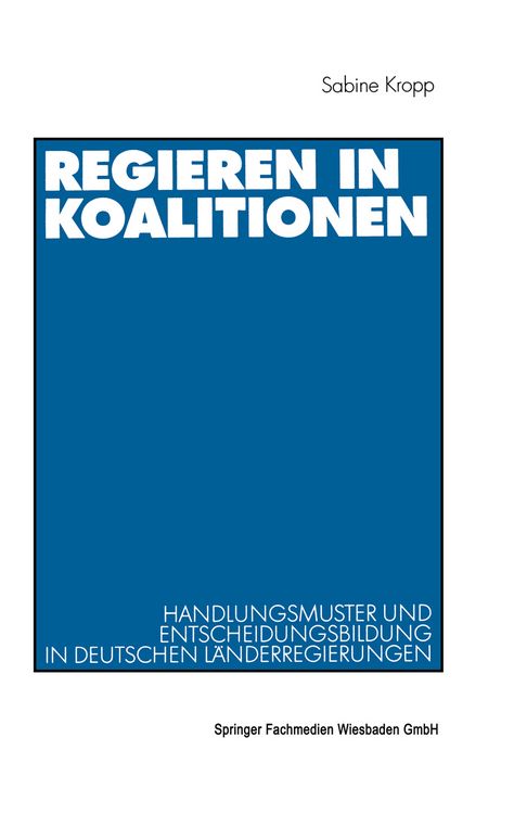 Produktbild: Regieren in Koalitionen