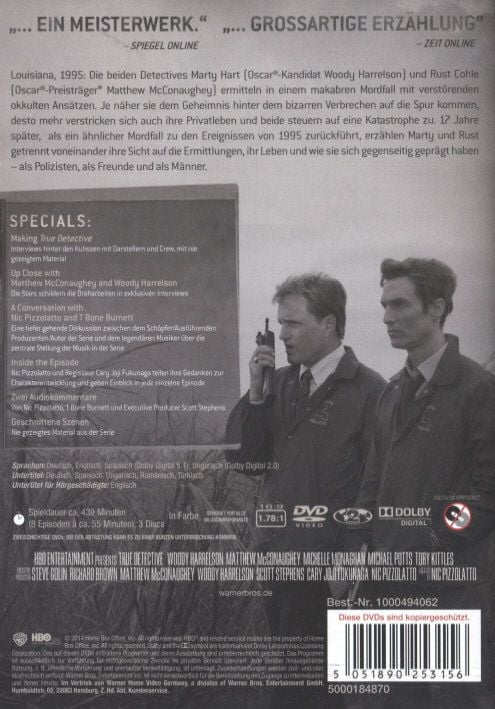 Produktbild: True Detective - Staffel 1 [3 DVDs]