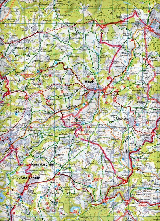 Produktbild: Radwanderkarte BVA Radwandern im Rhein-Sieg-Kreis 1:50.000, rei&szlig;- und wetterfest, GPS-Tracks Download
