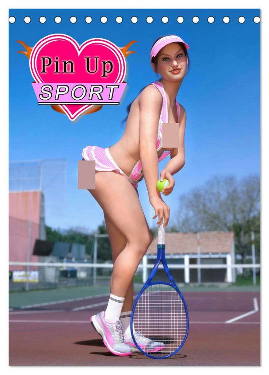 Produktbild: Pin Up Sport (Tischkalender 2026 DIN A5 hoch), CALVENDO Monatskalender