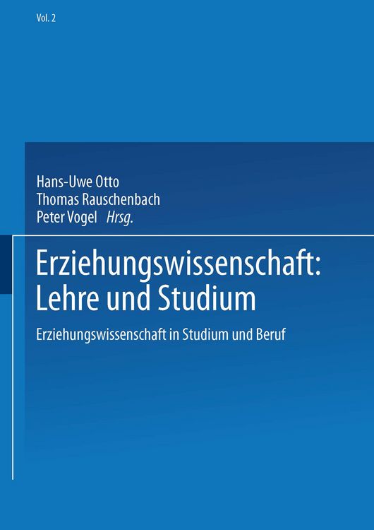 Produktbild: Erziehungswissenschaft: Lehre und Studium