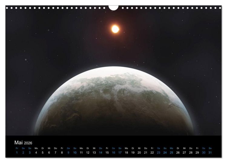 Produktbild: Weit entfernte unbekannte Welten (Wandkalender 2026 DIN A3 quer), CALVENDO Monatskalender