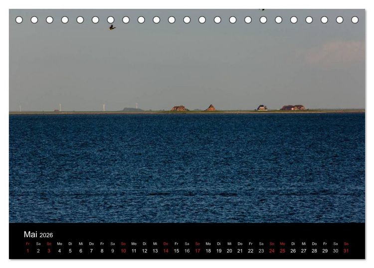 Produktbild: Pellworm 2026 (Tischkalender 2026 DIN A5 quer), CALVENDO Monatskalender