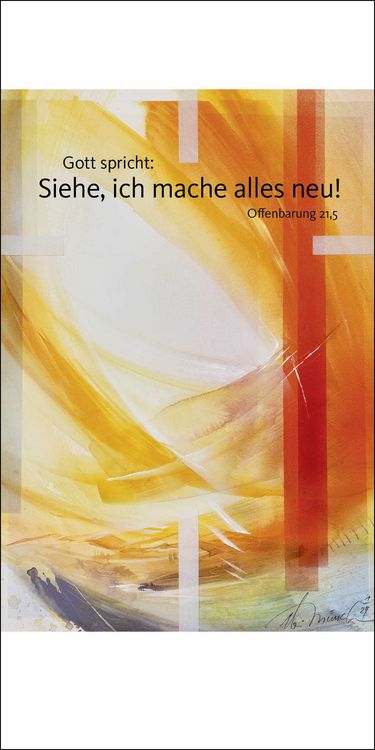 Produktbild: Jahreslosung M&uuml;nch 2026, Faltkarte mit Betrachtung (10er-Set)