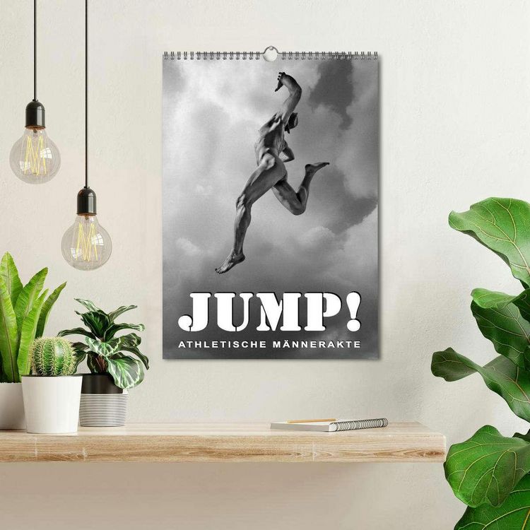Produktbild: JUMP! ATHLETISCHE M&Auml;NNERAKTE (Wandkalender 2026 DIN A3 hoch), CALVENDO Monatskalender