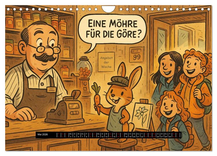 Produktbild: Tierischer Berufsalltag (Wandkalender 2026 DIN A4 quer), CALVENDO Monatskalender
