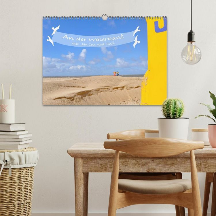 Produktbild: An der Waterkant mit Jan Cux und Cuxi (Wandkalender 2026 DIN A3 quer), CALVENDO Monatskalender