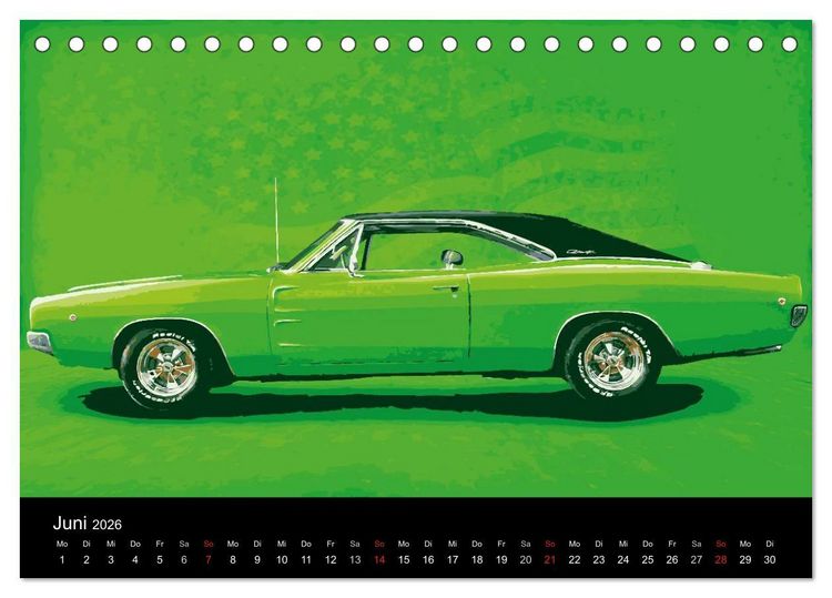 Produktbild: DIE GLORREICHEN ZW&Ouml;LF (Tischkalender 2026 DIN A5 quer), CALVENDO Monatskalender