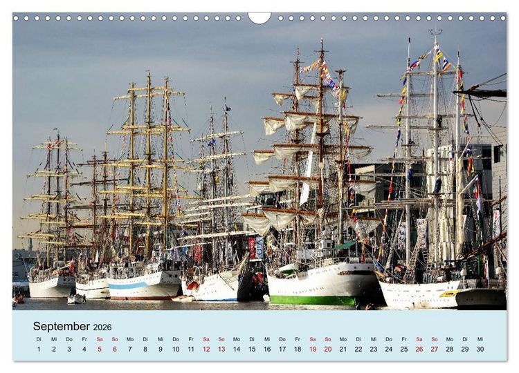 Produktbild: Parade der Windjammer - 2026 (Wandkalender 2026 DIN A3 quer), CALVENDO Monatskalender