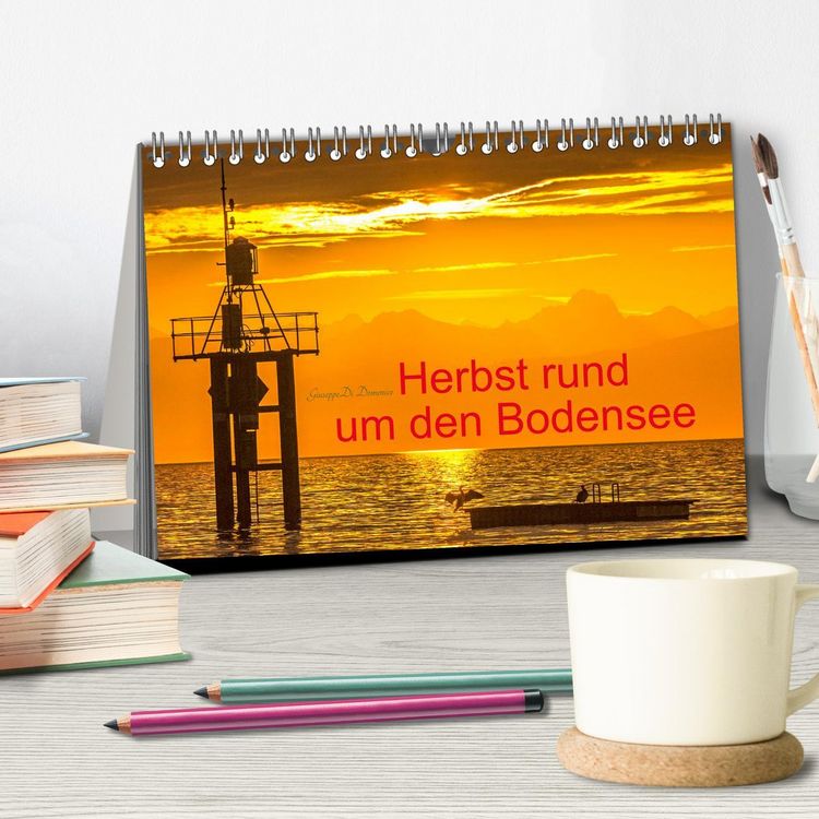 Produktbild: Herbst rund um den Bodensee (Tischkalender 2026 DIN A5 quer), CALVENDO Monatskalender