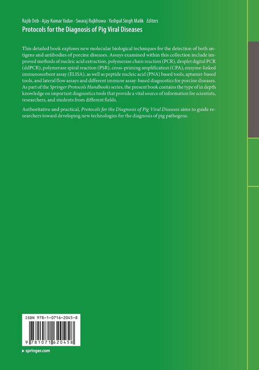 Produktbild: Protocols for the Diagnosis of Pig Viral Diseases