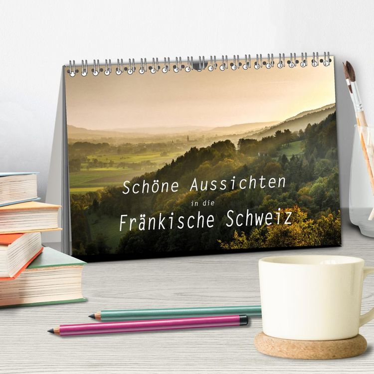 Produktbild: Sch&ouml;ne Aussichten in die Fr&auml;nkische Schweiz (Tischkalender 2026 DIN A5 quer), CALVENDO Monatskalender