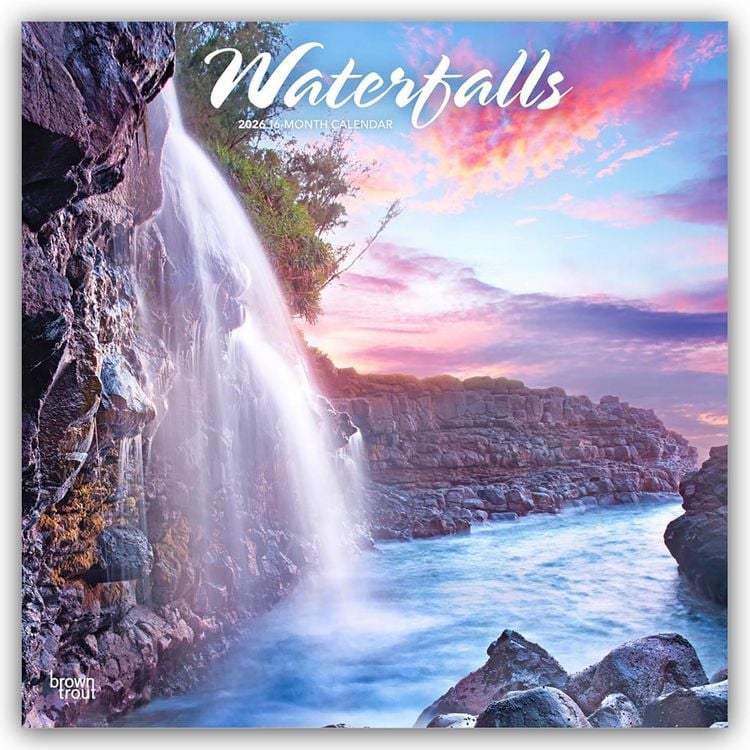 Produktbild: Waterfalls – Wasserfälle 2026 – 16-Monatskalender