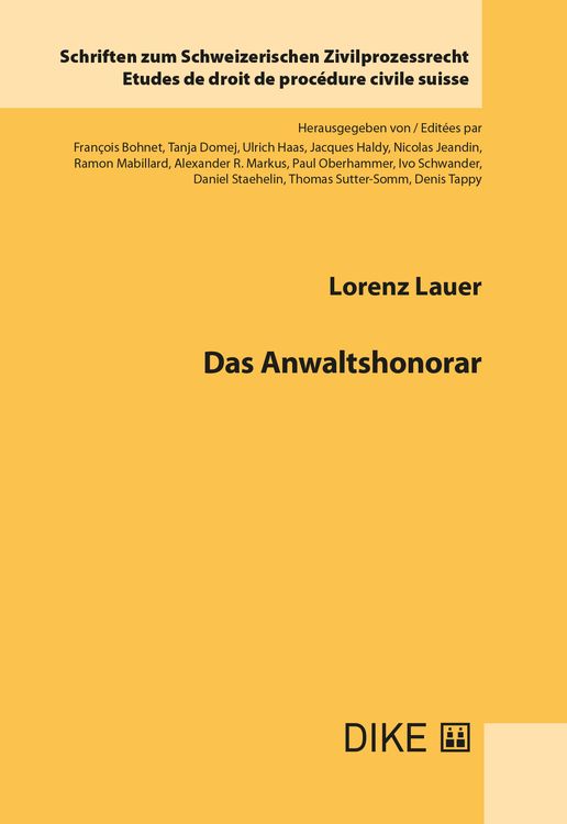 Produktbild: Das Anwaltshonorar
