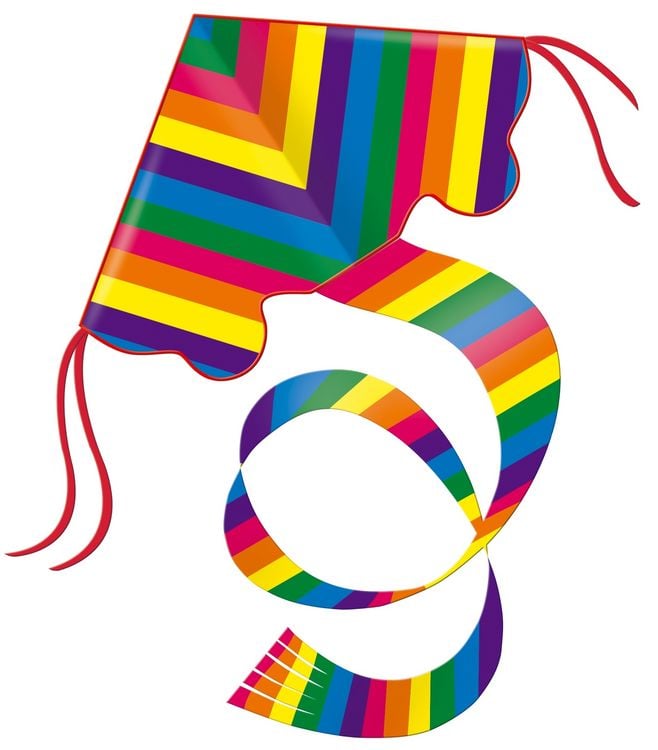 Produktbild: G&uuml;nther Einleinerdrachen Rainbow, 97x58cm