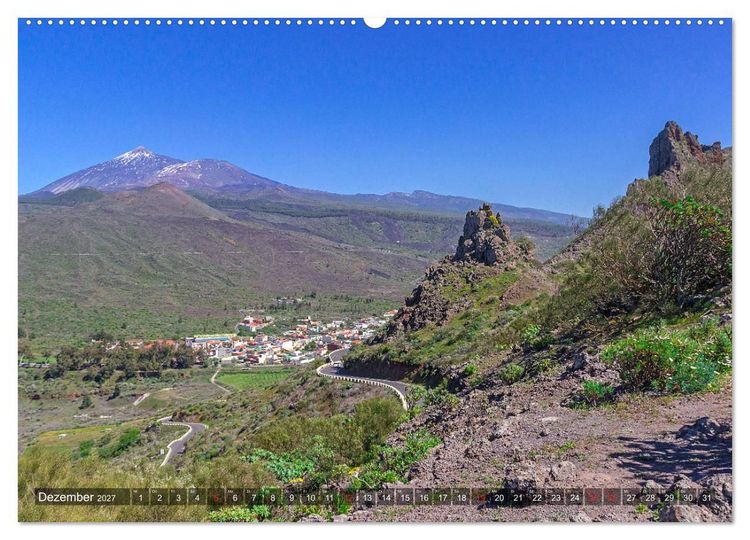 Produktbild: Vulkaninsel im Atlantik, Teneriffa (Wandkalender 2027 DIN A2 quer), CALVENDO Monatskalender