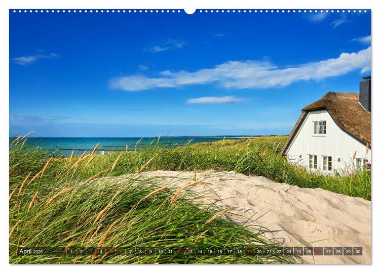 Produktbild: Sch&ouml;ne Ostsee - Impressionen &uuml;bers Jahr (Wandkalender 2026 DIN A2 quer), CALVENDO Monatskalender