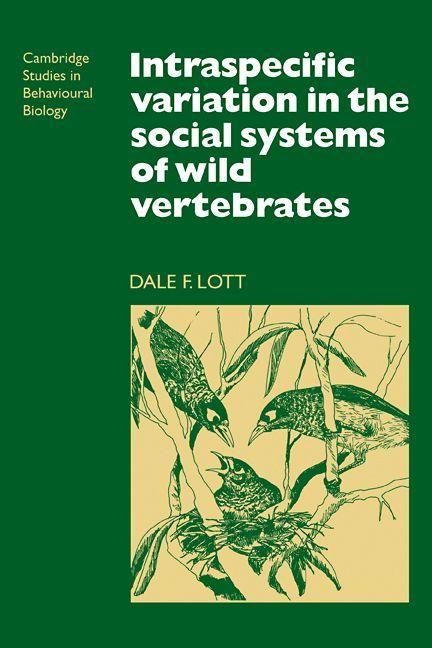 Produktbild: Intraspecific Variation in the Social Systems of Wild Vertebrates