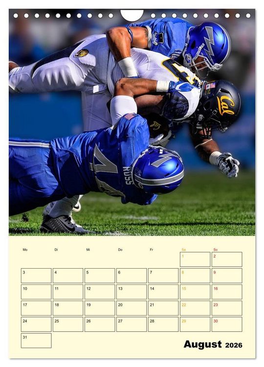 Produktbild: American Football, Team-Arbeit (Wandkalender 2026 DIN A4 hoch), CALVENDO Monatskalender