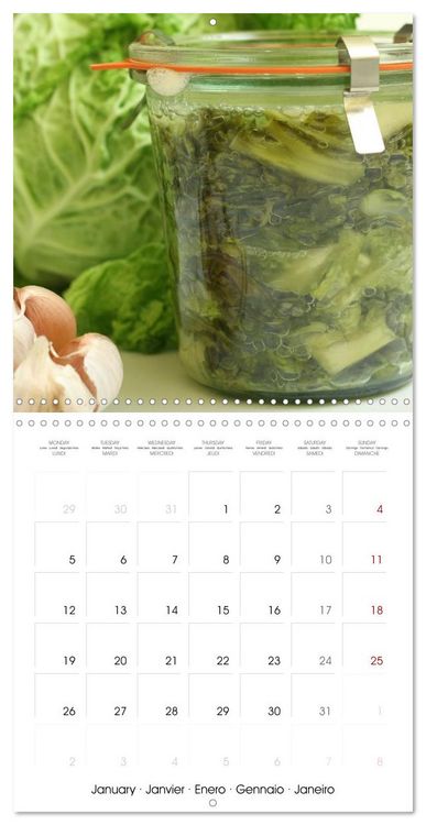 Produktbild: FERMENTED VEGETABLES (Wall Calendar 2026 12 &times; 12 Inch) CALVENDO 12 Month Wall Calendar