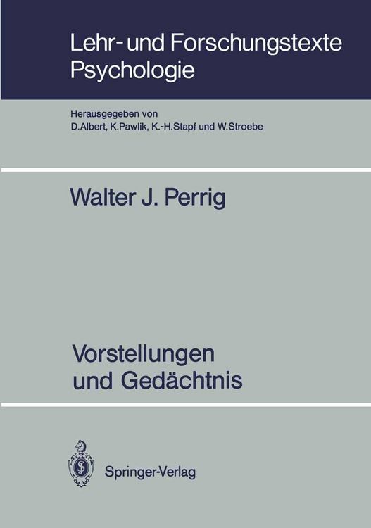 Produktbild: Vorstellungen und Ged&auml;chtnis