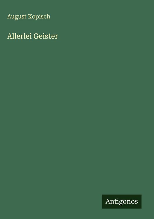 Produktbild: Allerlei Geister