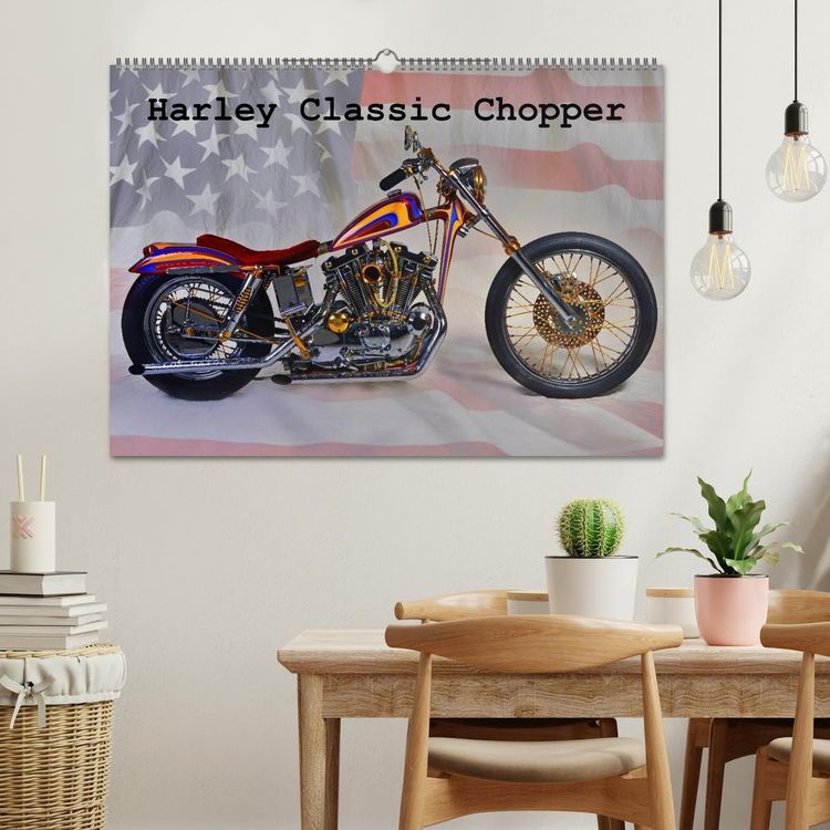 Produktbild: Harley Classic Chopper (Wandkalender 2026 DIN A2 quer), CALVENDO Monatskalender