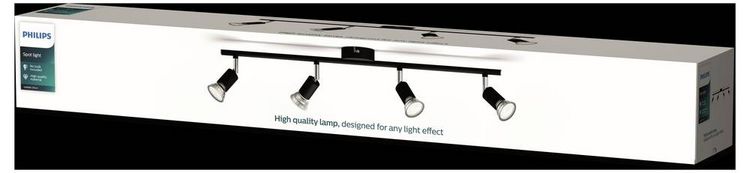 Produktbild: Philips Limbali 8719514465275 Deckenstrahler GU10 Schwarz
