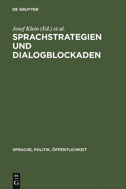 Produktbild: Sprachstrategien und Dialogblockaden
