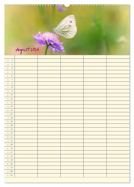 Produktbild: Der Naturgarten Familienplaner (Wandkalender 2026 DIN A2 hoch), CALVENDO Monatskalender