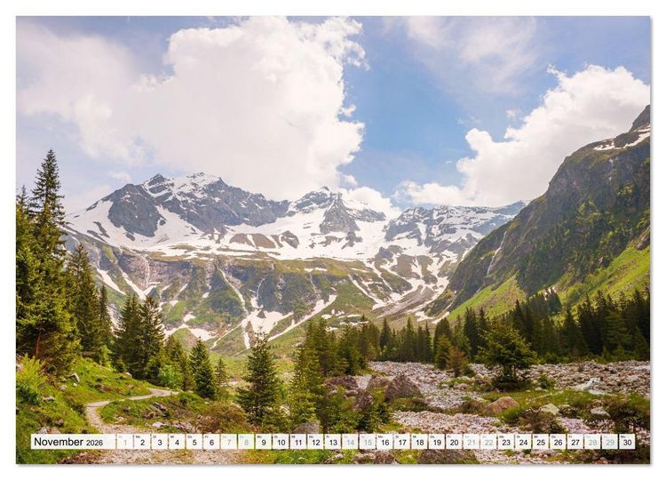 Produktbild: Zillertal - Bergidylle rund um Mayrhofen 2026 (Wandkalender 2026 DIN A3 quer), CALVENDO Monatskalender
