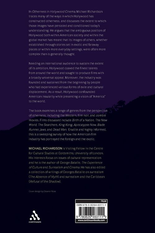 Produktbild: Otherness in Hollywood Cinema