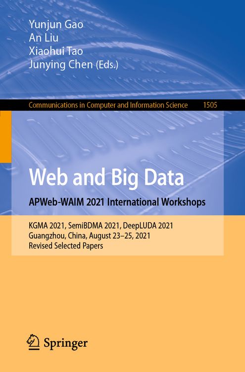 Produktbild: Web and Big Data. APWeb-WAIM 2021 International Workshops