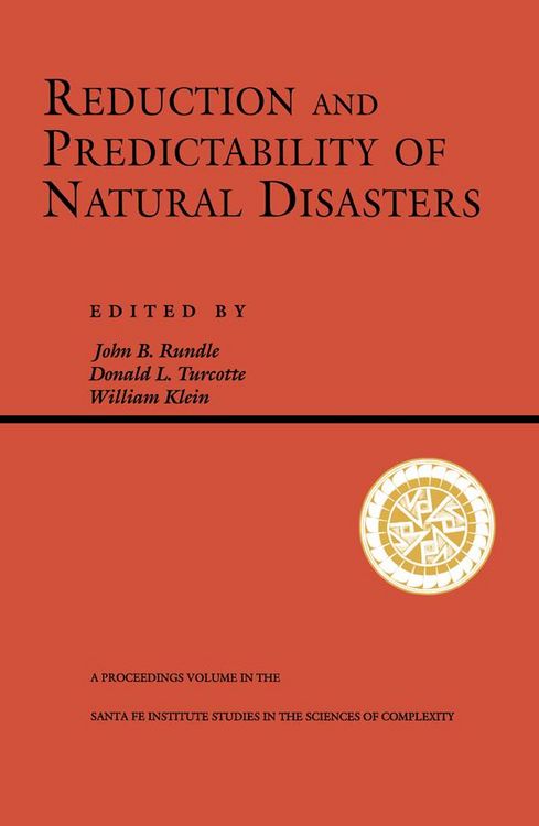 Produktbild: Reduction And Predictability Of Natural Disasters
