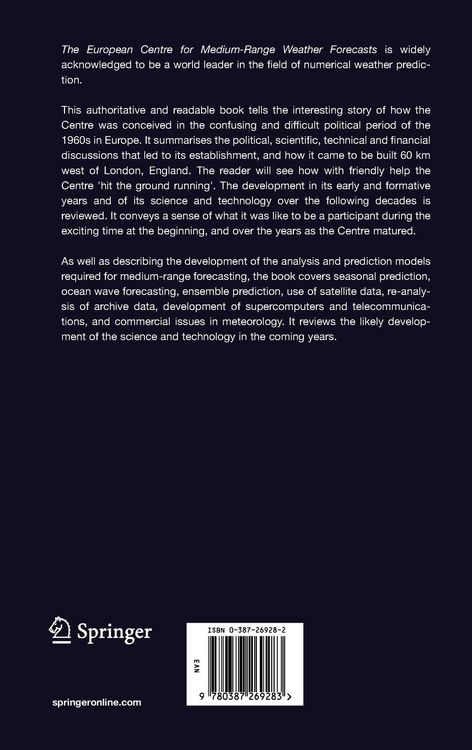 Produktbild: Medium-Range Weather Prediction