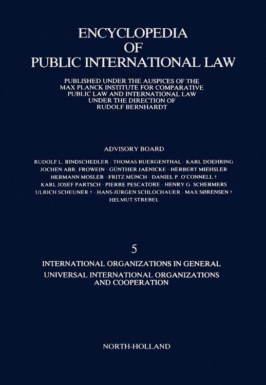 Produktbild: International Organizations in General Universal International Organizations and Cooperation