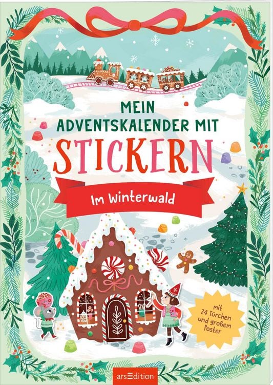 Produktbild: Mein Adventskalender mit Stickern – Im Winterwald